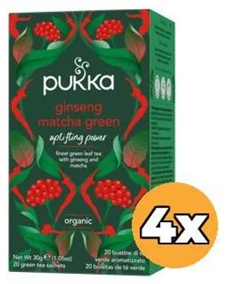 Produktbild von 4x Pukka Ginseng Matchagreen  (20 zakjes)