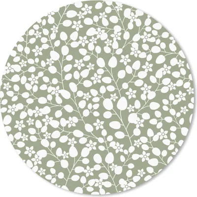 Produktbild von MuchoWow® Mauspad Mousepad Blumen - Muster - Pflanzen 30x30 cm - Mousepads - Maus Mat - Pad - Mausunterlage - Tischunterlage - Schreibtischmatten