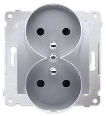 Obrázek produktu pro Kontakt-Simon DGZ2MZ.01/43, Stříbrná, Plast, IP20, 250 V, 75 mm, 46 mm