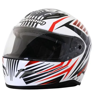Produktbild von Marushin RS3 Comfort Motorrad Helm Integralhelm Tourenfahrer Sportfahrer, Farbe:Weiß/Rot, Helm-Größe:M