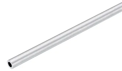 Aluminium Rundrohr 9x6 mm, 400 mm Länge, silber, 1 Stück