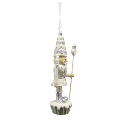 Immagine prodotto di Clayre & Eef Schiaccianoci pendente natalizio 11 cm plastica beige