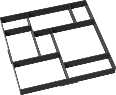 Obrázok produktu pre XINZI 1 ks šablóna na dlažbu, šablóna na chodník, DIY dlažba, dlažbové dosky 50x50x4,5 cm, šablóna na chodníkové dosky pre betón a chodníky (štvorcový typ)