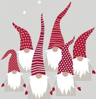 Produktbild von Servietten 33x33 cm - Scandic Santas