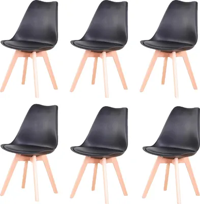 Productafbeelding van Eetkamerstoelen, Scandinavische stijl, met Polyurethangestoffeerde zitting