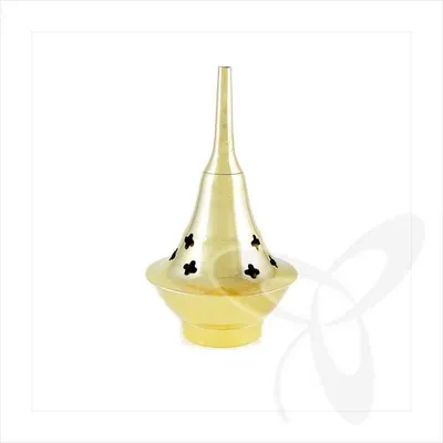 Produktbild von Weihrauchfass Set 2967 + 3 Sorten Weihrauch + Kohle Messing Handarbeit Кадильни