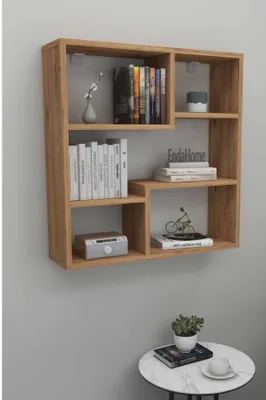 Produktbild von Skye Decor, Elégante Wandregal Atlantic Pine, 5 Regale, 70,8 cm | 100% Melamin