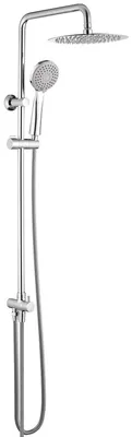Duschsäule mit Kopf- und Handbrause, verstellbar, Chrom