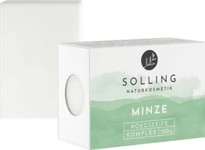 Obrázek produktu pro Kokosové mýdlo - s mátou, 100g, balení 2 kusů