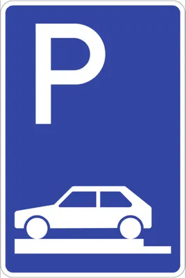 Produktbild von Verkehrsschild VZ315-80, Parken ganz auf Gehwegen quer links, Alu, RA1, 600x9...