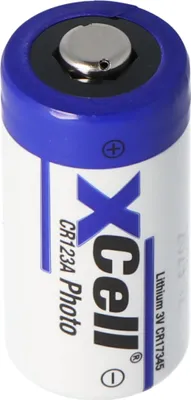 Produktbild von 100 Stück Photobatterie CR123A Lithium Batterie 3 Volt max. 1550mAh, 34,5x17mm 19Gramm Lose Ware bulk