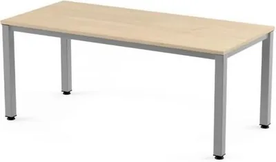 Produktbild von Schreibtisch Executive BxTxH 180x80x73cm Gestell grau Platte Melamin buche.