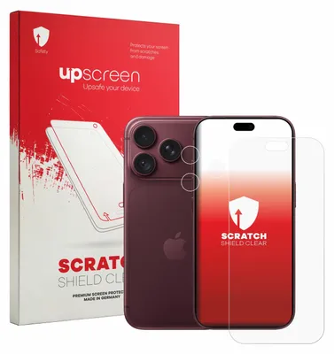 Produktbild von upscreen Schutzfolie für Apple iPhone 18 Pro (Display+Kamera) Displayschutz Displayschutzfolie Folie Klar Transparent