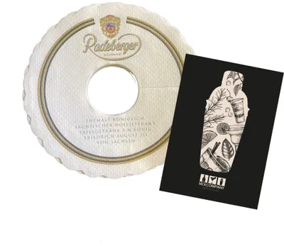 Produktbild von Radeberger Tropfenfänger Bierdeckel Pilsrosette Schaumfänger 100 St.