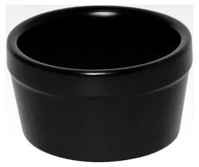 Produktbild von Auflaufförmchen aus Steingut, 95 mm, Schwarz, 6 Stück