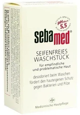 Produktbild von SEBAMED seifenfreies Waschstück 100g PZN 02196473
