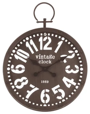 Produktbild von Vintage Wanduhr große und klare Ziffern & Dekoration für Wohnzimmer oder Schlafzimmer im Retro-Stil