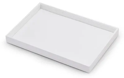Zdjęcie produktu dla Pudełko do przechowywania biżuterii - białe - 35 x 24 x 3 cm