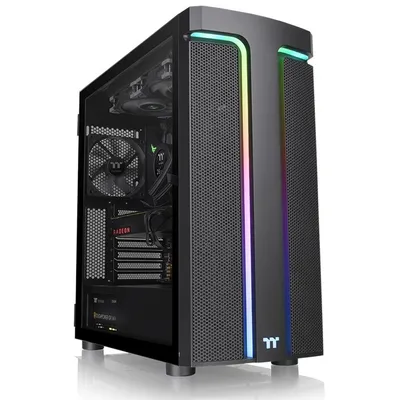Produktbild von Thermaltake H590 TG ARGB, Midi Tower, PC, Schwarz, ATX, EATX, micro ATX, Mini-ITX, SPCC, Gehärtetes Glas, Multi