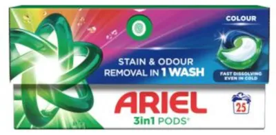 Produktbild von Ariël Pods 3in1 - 25sc500gr colour wasmiddel
