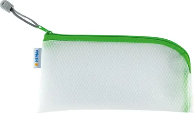 Image de HERMA 20004 Pochette universelle Etui 23x11cm Vert Fermeture éclair sur coin
