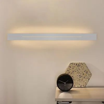 Produktbild von ZMH LED Wandleuchte innen weiß 60 cm LED fest integriert warmweiß