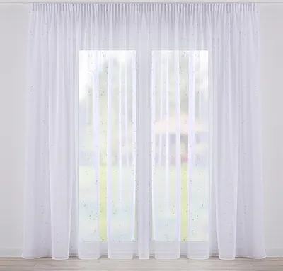 Produktbild von Dekoria Gardine mit Kräuselband, weiß, 300 x 245 cm