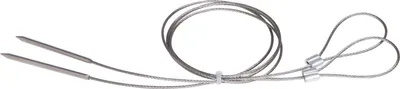 Produktbild von Allgrill 2 Stück flexibler Grillspieß aus Edelstahl Schaschlikdraht Grilldraht 80 cm