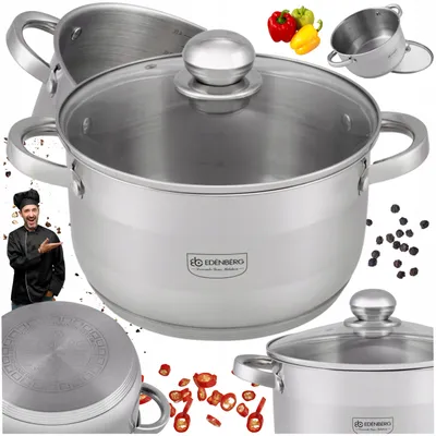 Produktbild von Edenberg Edelstahltopf mit Deckel Induktion 28cm 9.5L