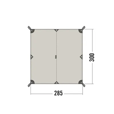 Produktbild von Tarp 2 TC Maße 285 x 300 cm Farbe sand beige