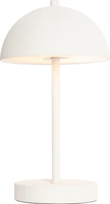 Produktbild von QAZQA - Modern Outdoor-Tischleuchte I Tischlampe I Lampe I Leuchte Pilz Weiß Wiederaufladbar 3-stufig Dimmbar - Keira Touch-funktion Dimmer I Dimmbar I Außenbeleuchtung - Kunststoff Rund - I (nicht au
