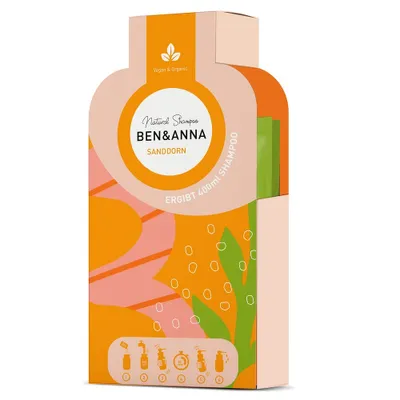 Obrázok produktu pre Ben&Anna Shampooflakes szampon w płatkach do włosów Sanddorn, 2x20g