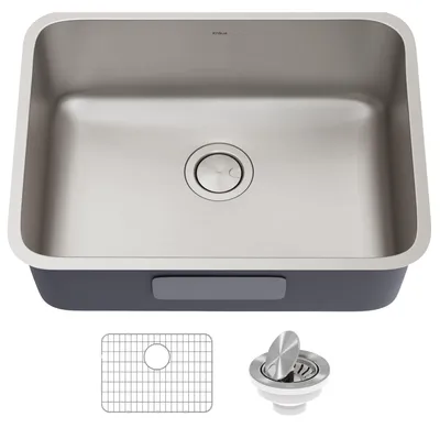 Edelstahl Einzelbecken Spüle 25 Zoll Unterbau 16 Gauge