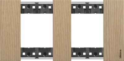 Produktbild von Blende 2 x 2 Holzmodul BTicino Living Now KA4802M2L_ Walnuss
