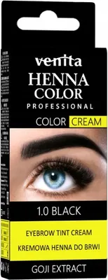 Produktbild von VENITA Cremiges Augenbrauen-Henna Schwarz 1.0