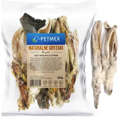 Produktbild von Getrocknete Kaninchenohren mit Fell Petmex 200g
