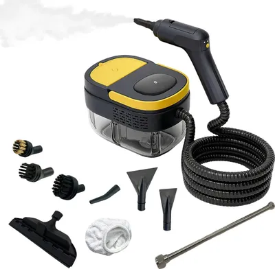 Zdjęcie produktu dla Odkurzacz parowy - Przenośny odkurzacz parowy wysokociśnieniowy - 2500W - 3 poziomy wytwarzania pary - zbiornik 1600 ml - czas nagrzewania 10–15 sekund - 9 akcesoriów