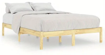 Obrázok produktu pre Rám postele z masívneho borovicového dreva – Posteľ do spálne – 160 x 200 cm – Drevený rám postele