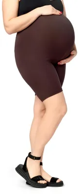 Image de Merry Style - Leggings de grossesse courts pour femmes, grandes tailles, en viscose MS10-462 (marron, 7XL)
