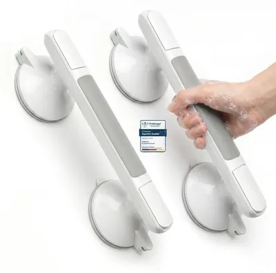 Produktbild von Solidchoice – Rutschfester Badezimmergriff mit Saugnapf für zusätzliche Sicherheit