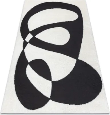 Produktbild von Modern Teppich MODE 8531 Abstraktion creme / schwarz  Schwarz 120x170 cm