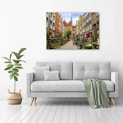 Produktbild von Tulup® Glas-Bild - 100 x 70 - Wandbild aus Glas - Wandkunst - Wandbild hinter gehärtetem Sicherheitsglas - Sehenswürdigkeiten & Architektur - Danzig - Mehrfarbig