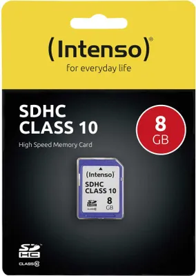 Productafbeelding van SDHC-kaart, 8 GB, Klasse 10