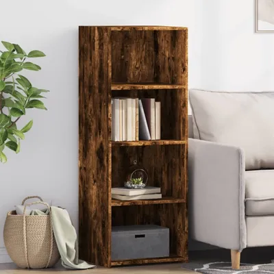 Produktbild von "SALE 2026"Highboard - Schubladenkommode/Sideboard - elegantes Design - Flur, Wohnzimmer - Räuchereiche 45x41x124cm Holzwerkstoff DE932594 - Kommoden