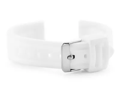 Produktbild von Gummigürtel für die Uhr U09 - Weiß - 24mm