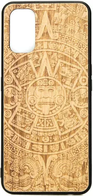 Produktbild von Holzhülle Bewood für Realme 7 Pro Aniegre Aztekischer Kalender