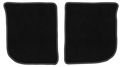 Produktbild von Velours-Fußmatten Hinten für Audi A6 C4 1994-1997 (Limousine/Kombi/Avant) – 2-tlg, Schwarz, passgenau – Wielganizator LUX