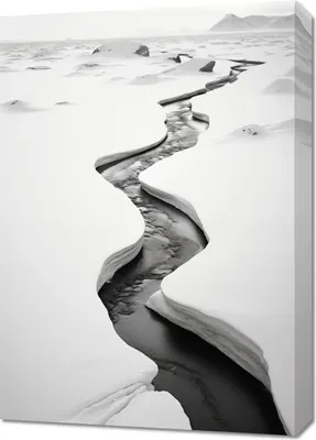 Produktbild von Bild 50x70cm Frostspalten