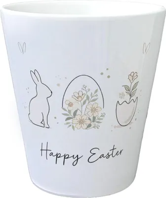 Produktbild von Happy Easter Blumentopf mit Hase Ei Design