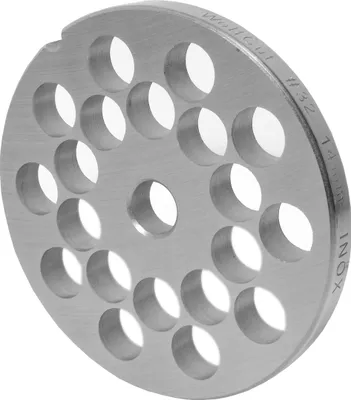Produktbild von Fleischwolfscheibe, Lochscheibe aus Inox Stahl Größe 32 in 14,0 mm Bohrung von WolfCut